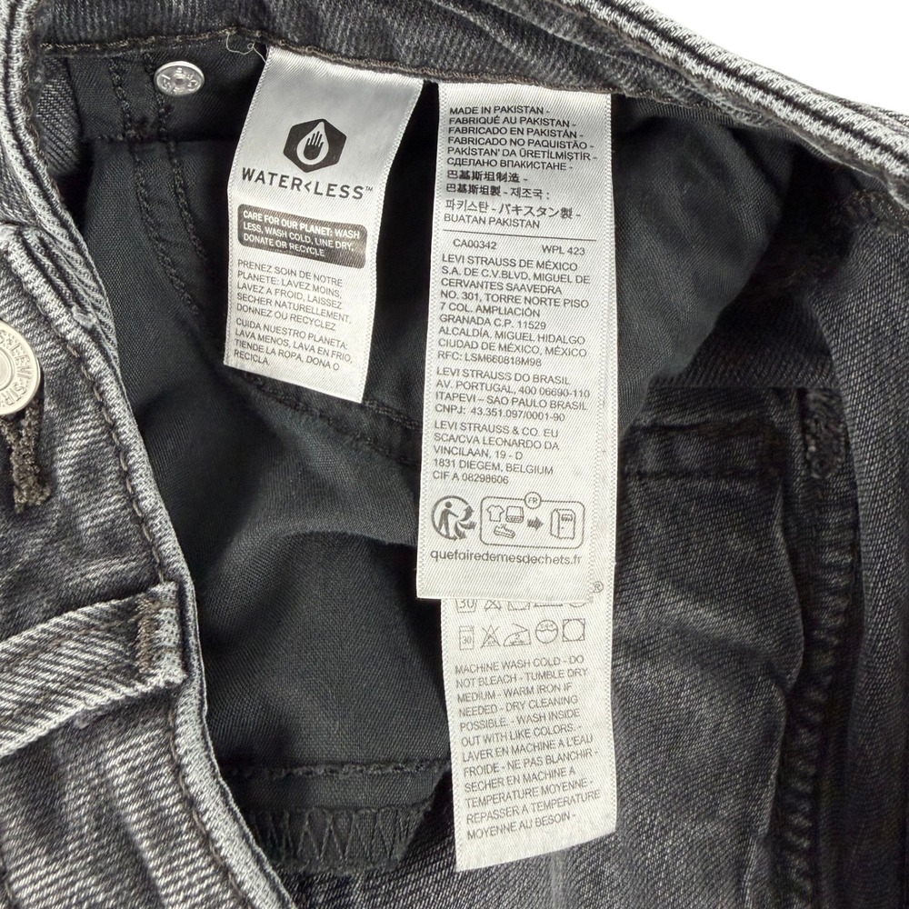 Levi's Premium Jeans‎ Womens 31 Black Noughties Bootcut Denim Water Less Stretch - Picture 12 of 14